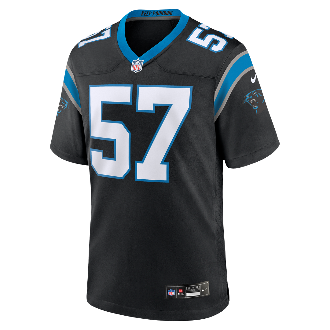 Monroe Freeling Carolina Panthers 2026 NFL Draft First Round Pick No. 19 Team Game Jersey - Black