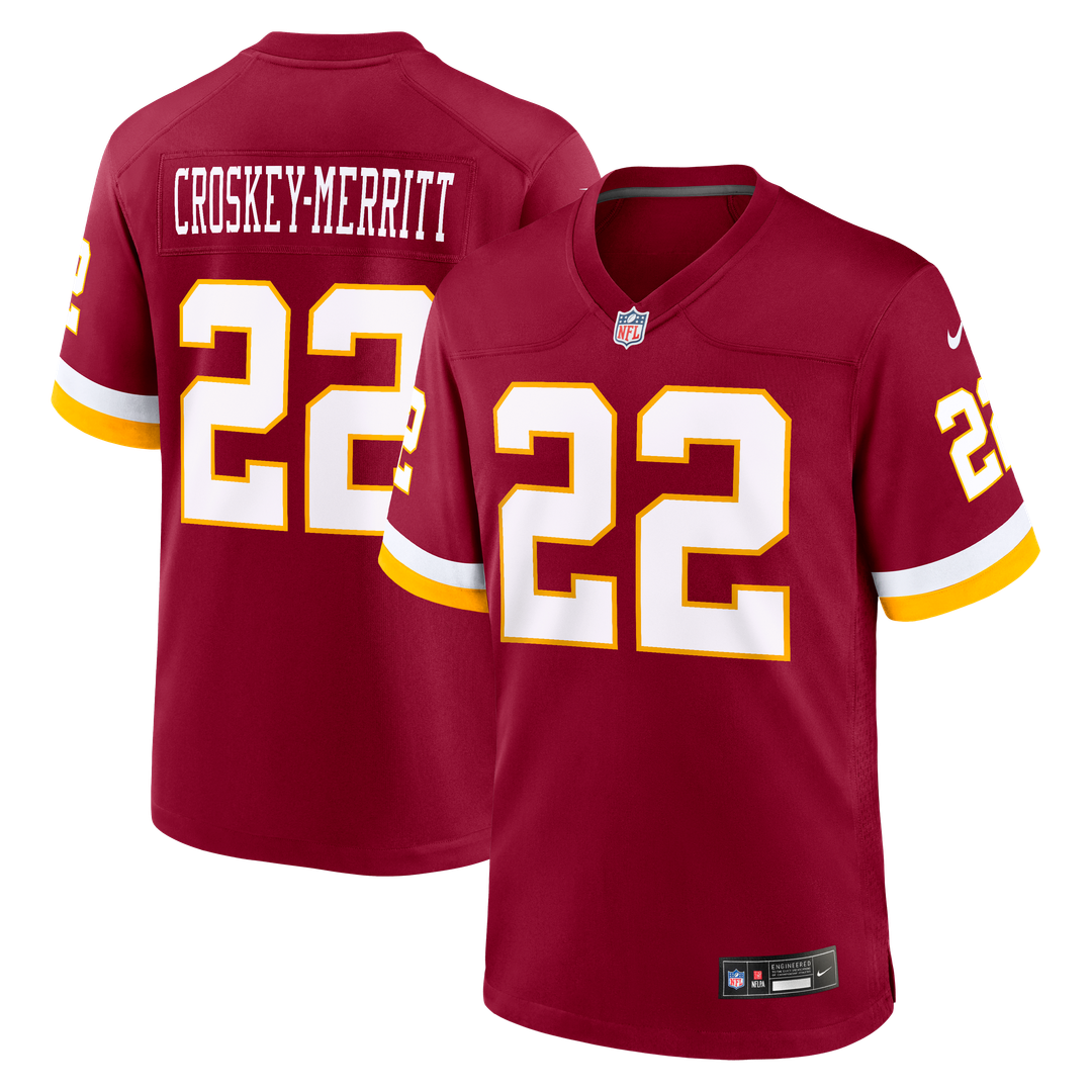 Jacory Croskey-Merritt Washington Commanders Game Super Bowl Era Jersey - White