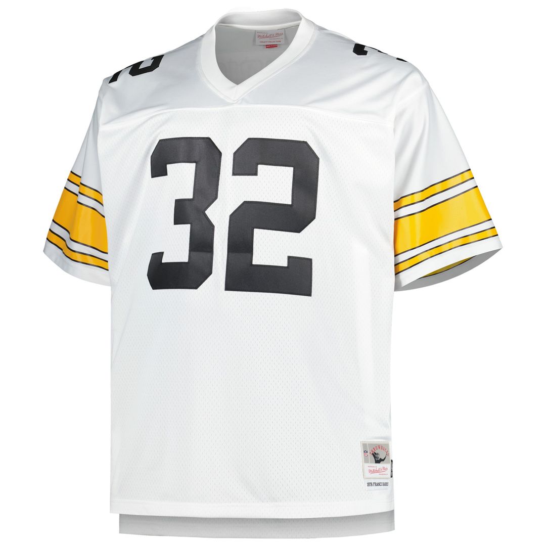 Franco Harris Pittsburgh Steelers Big & Tall 1976 Retired Player Replica Jersey - White