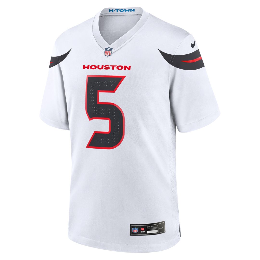 Jalen Pitre Houston Texans Game Jersey - White