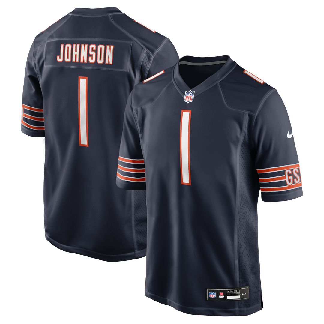 Jaylon Johnson Chicago Bears Game Jersey - Navy