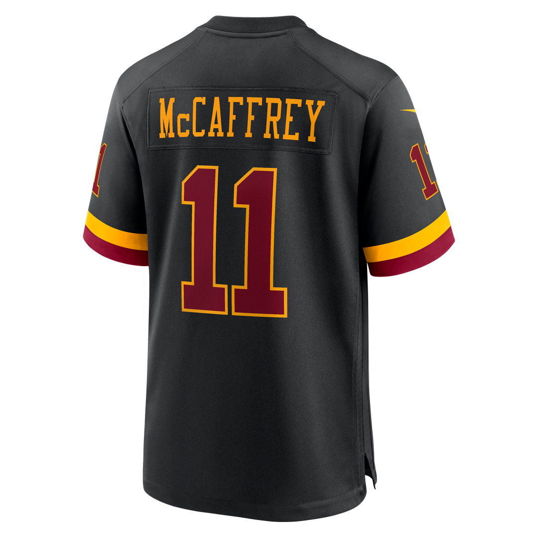 Luke McCaffrey Washington Commanders Hail Raiser Alternate Game Jersey - Black