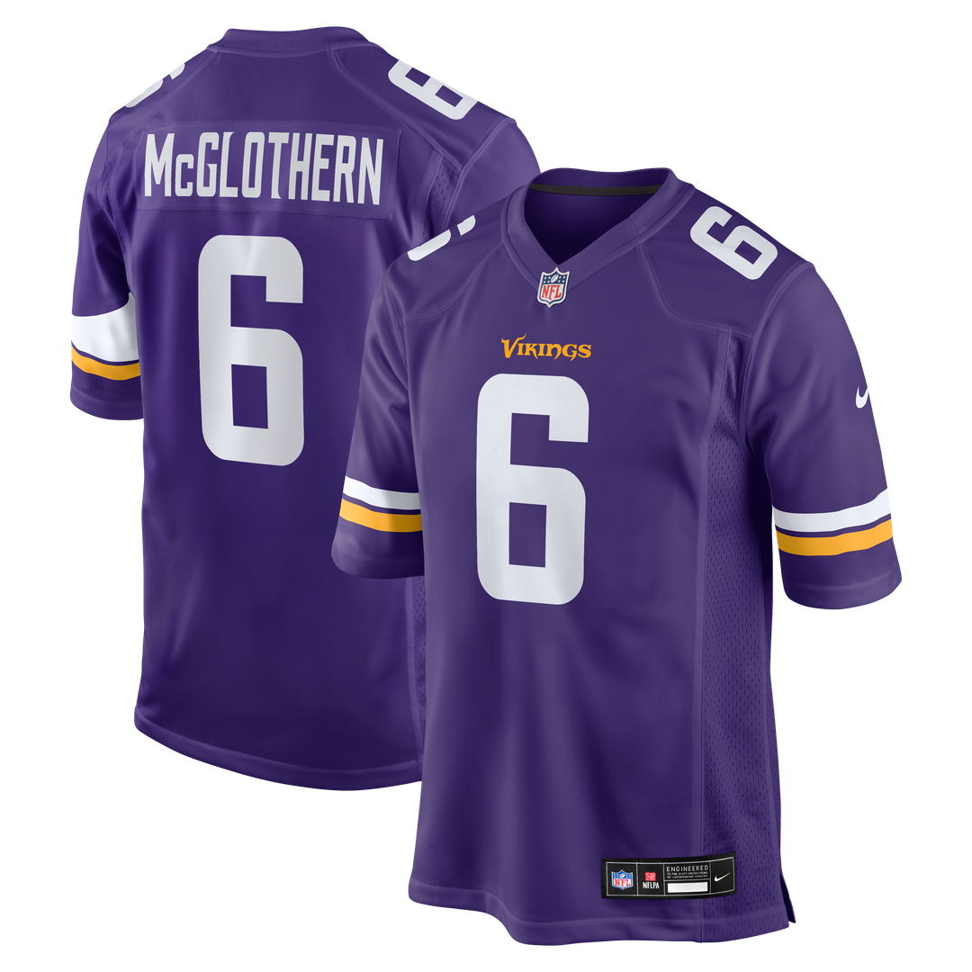 Dwight McGlothern Minnesota Vikings Team Game Jersey - Purple