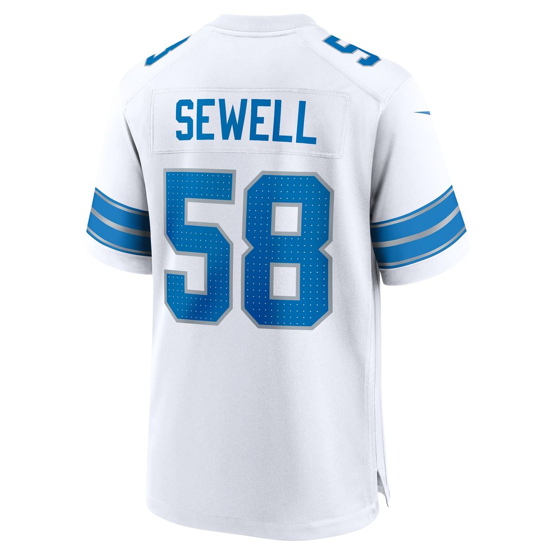 Penei Sewell Detroit Lions Game Jersey - Blue