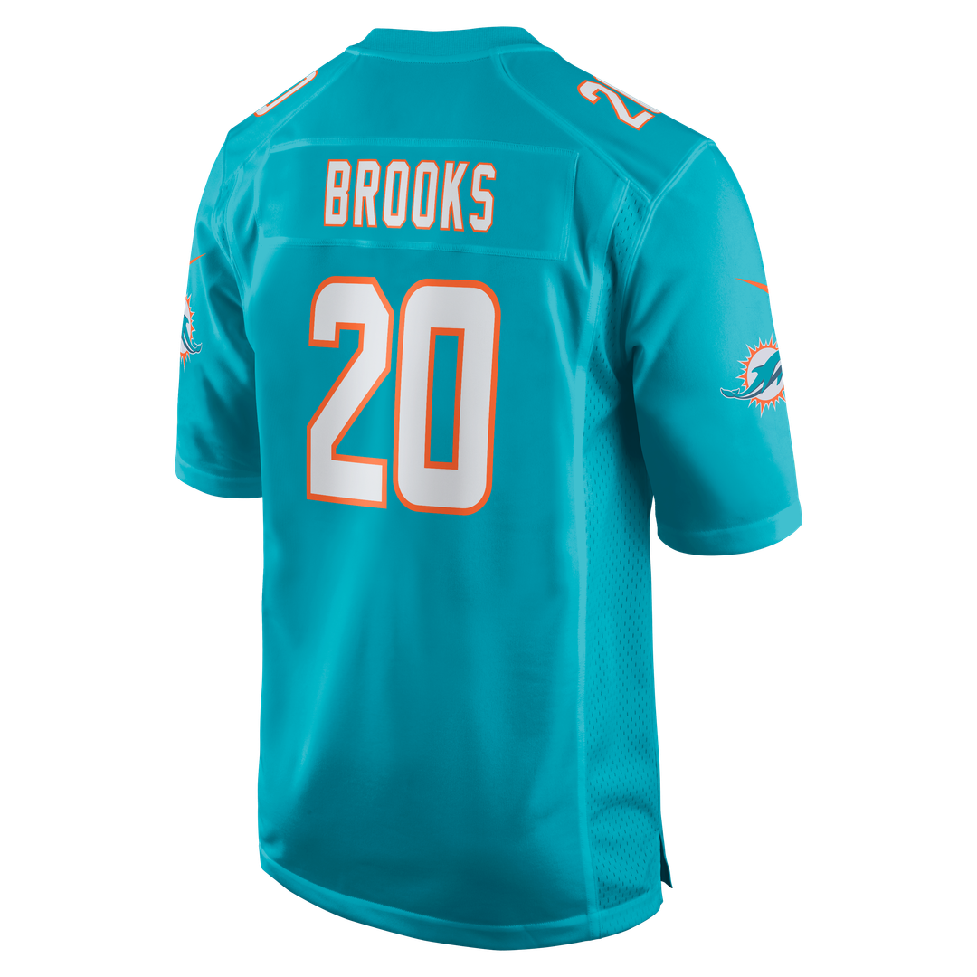 Jordyn Brooks Miami Dolphins Game Jersey - Aqua
