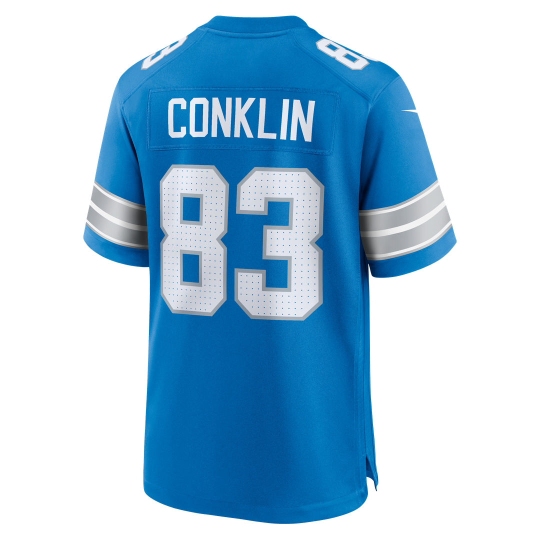 Tyler Conklin Detroit Lions Team Game Jersey - Blue