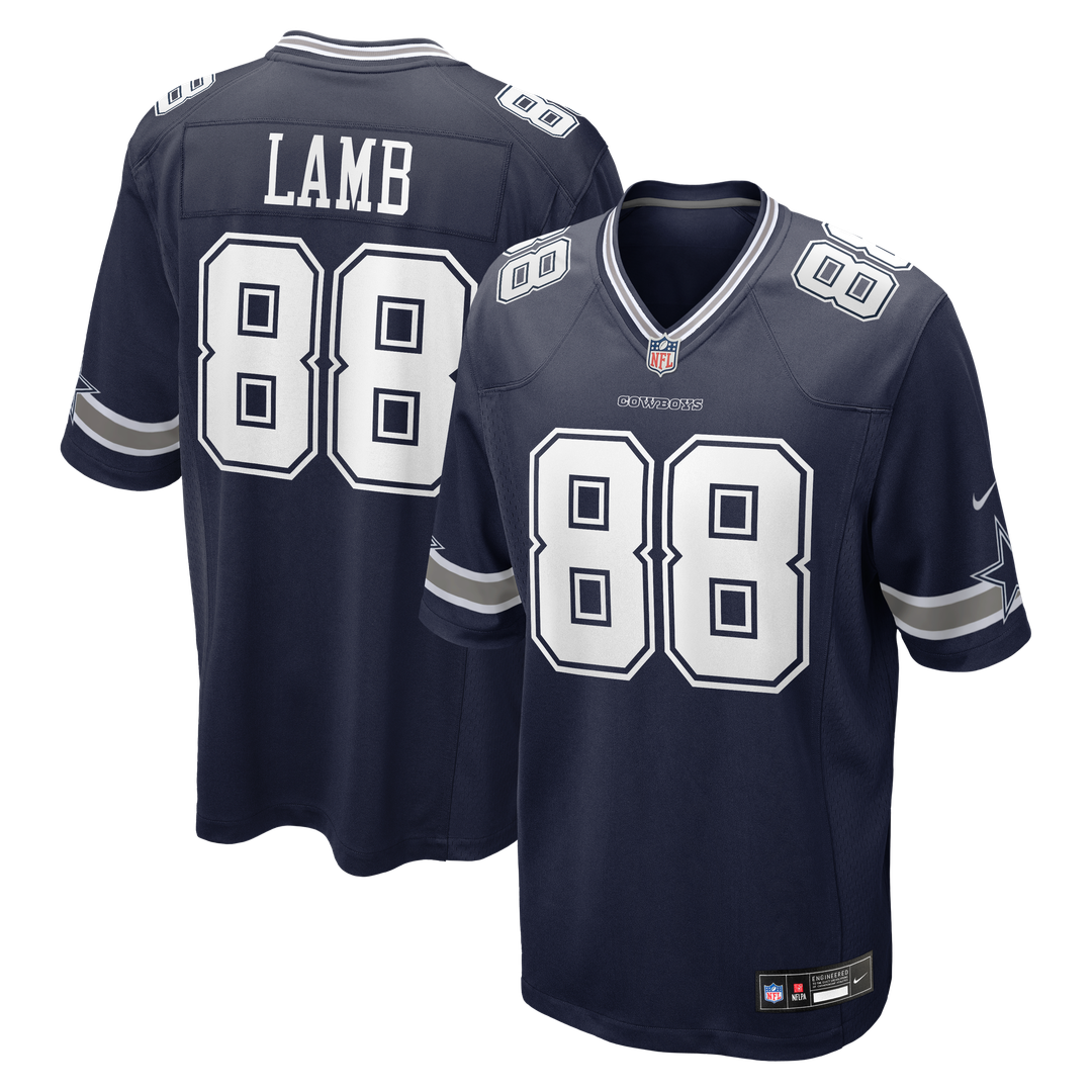 CeeDee Lamb Dallas Cowboys Game Jersey - Navy
