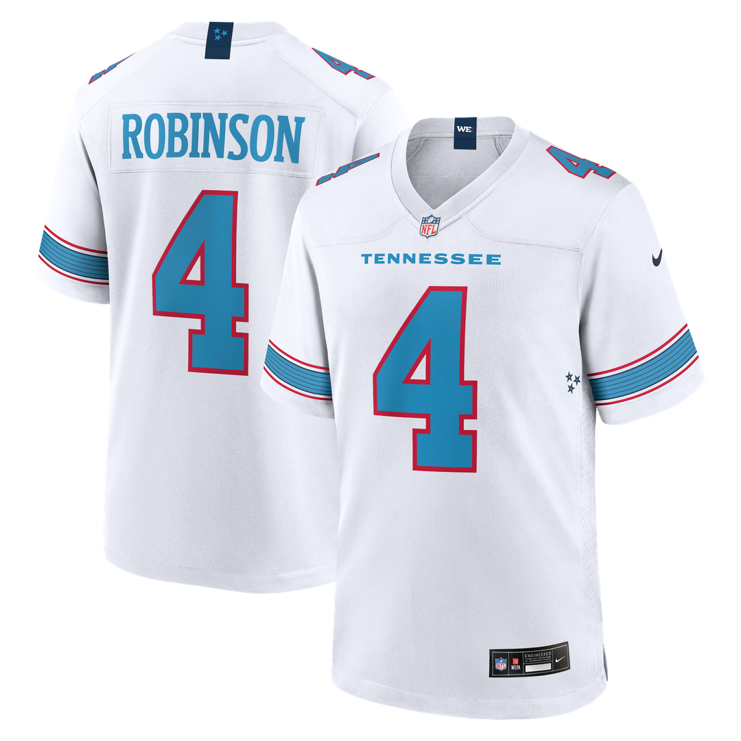 Wan'Dale Robinson Tennessee Titans Game Jersey - White