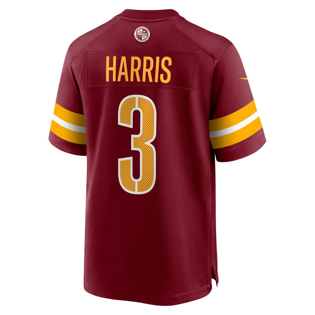 Will Harris Washington Commanders Team Game Jersey - Burgundy