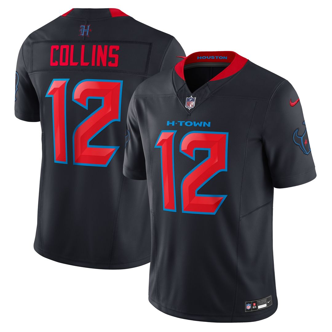 Nico Collins Houston Texans Alternate 2 Vapor F.U.S.E. Limited Jersey - Navy