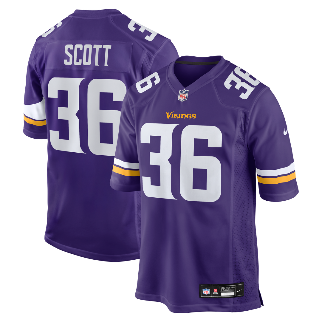 Zavier Scott Minnesota Vikings Team Game Jersey - Purple