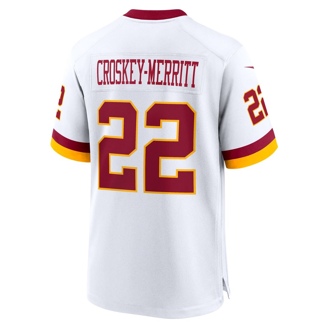 Jacory Croskey-Merritt Washington Commanders Game Super Bowl Era Jersey - White