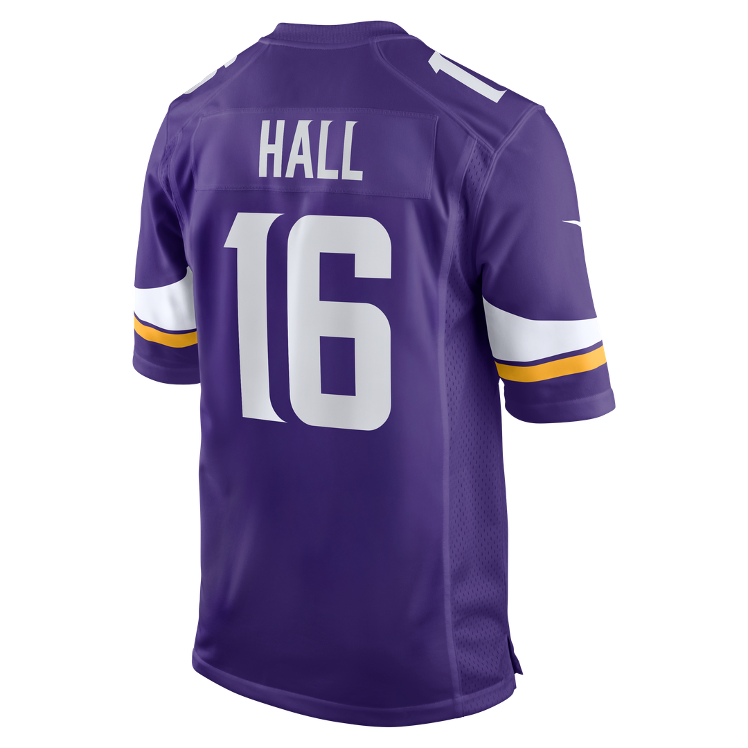 Jaren Hall Minnesota Vikings Game Jersey - Purple