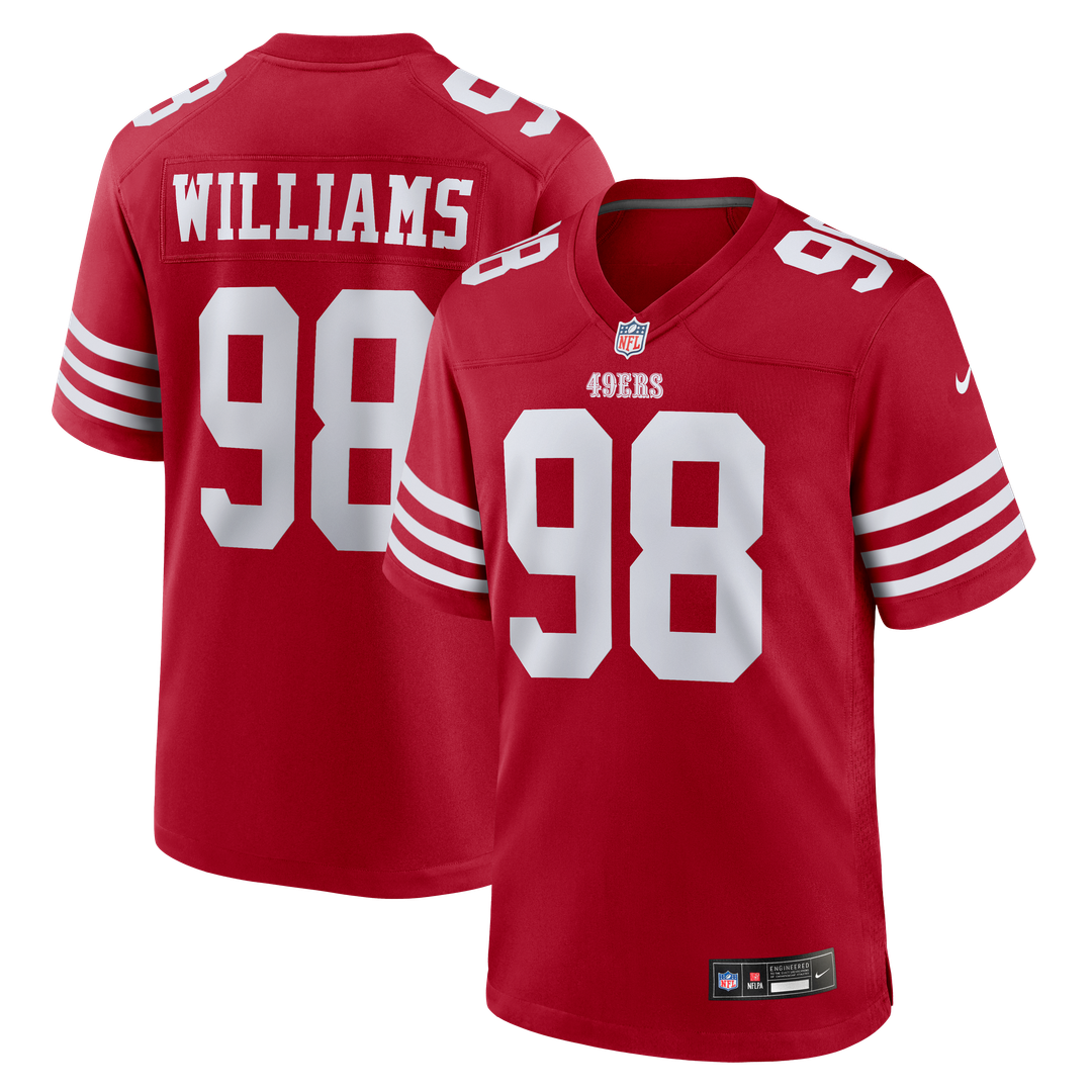 Mykel Williams San Francisco 49ers Game Player Jersey - Scarlet