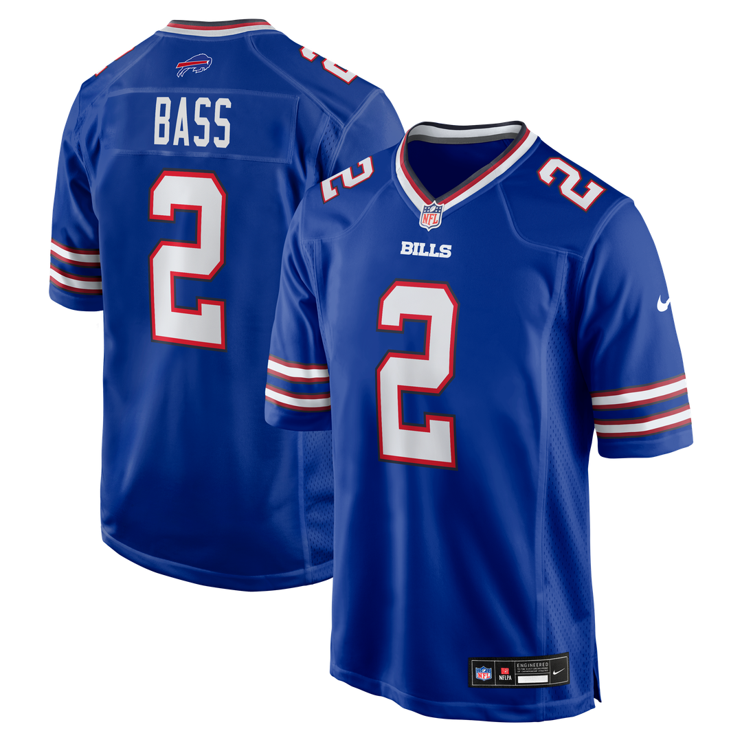 Tyler Bass Buffalo Bills Game Player Jersey - Royal
