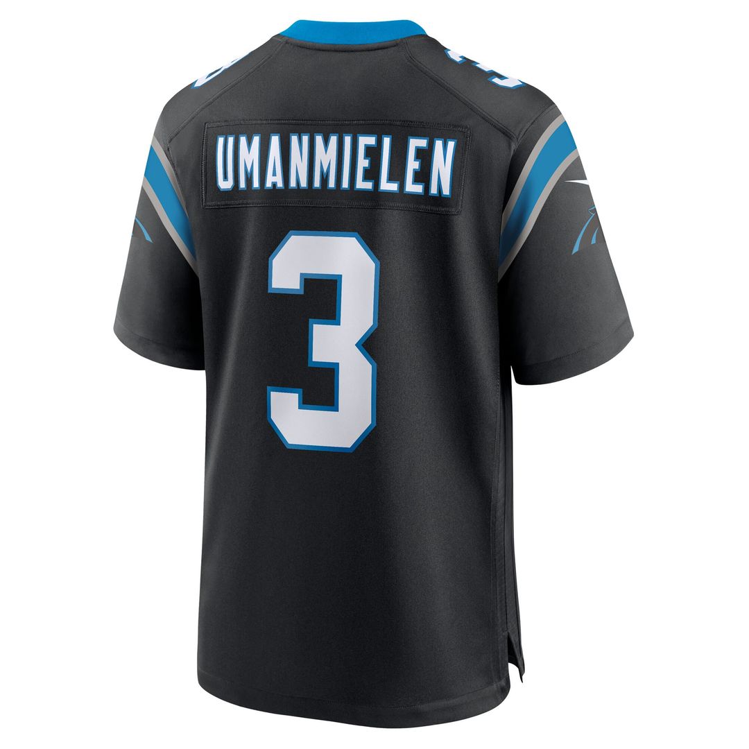 Princely Umanmielen Carolina Panthers Team Game Jersey - Black
