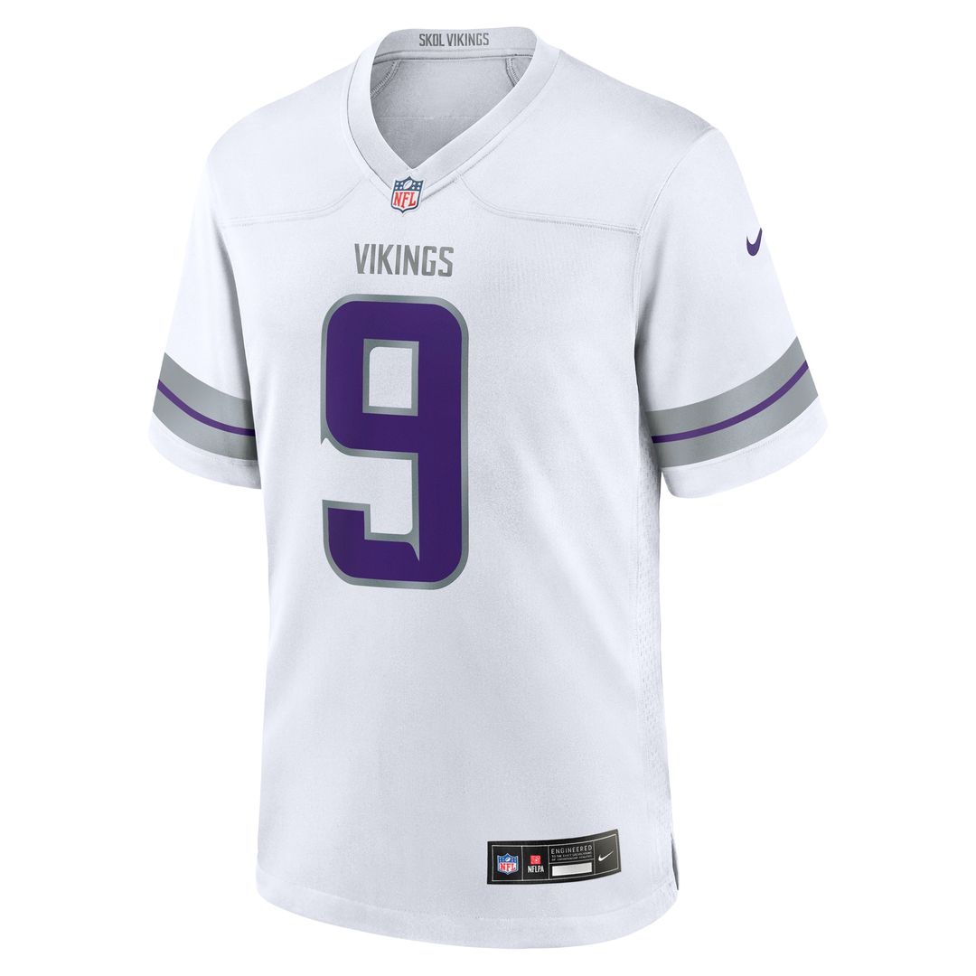 J.J. McCarthy Minnesota Vikings Alternate Game Player Jersey - White