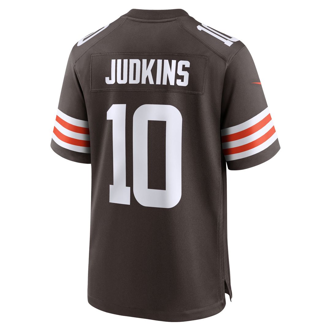 Quinshon Judkins Cleveland Browns 2025 NFL Draft Game Jersey - Brown