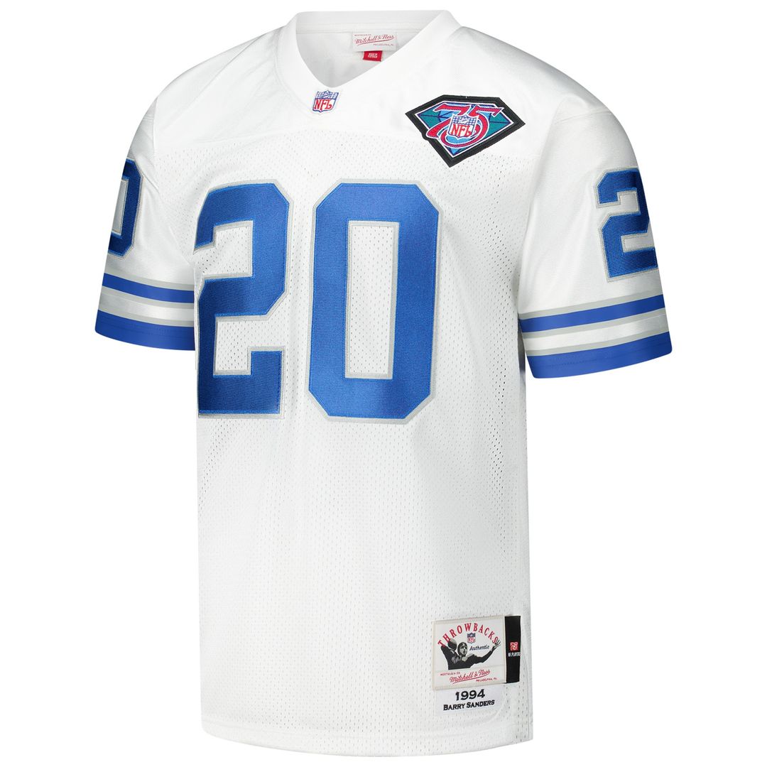 Barry Sanders Detroit Lions 1994 Authentic Throwback Retired Player Jersey - White