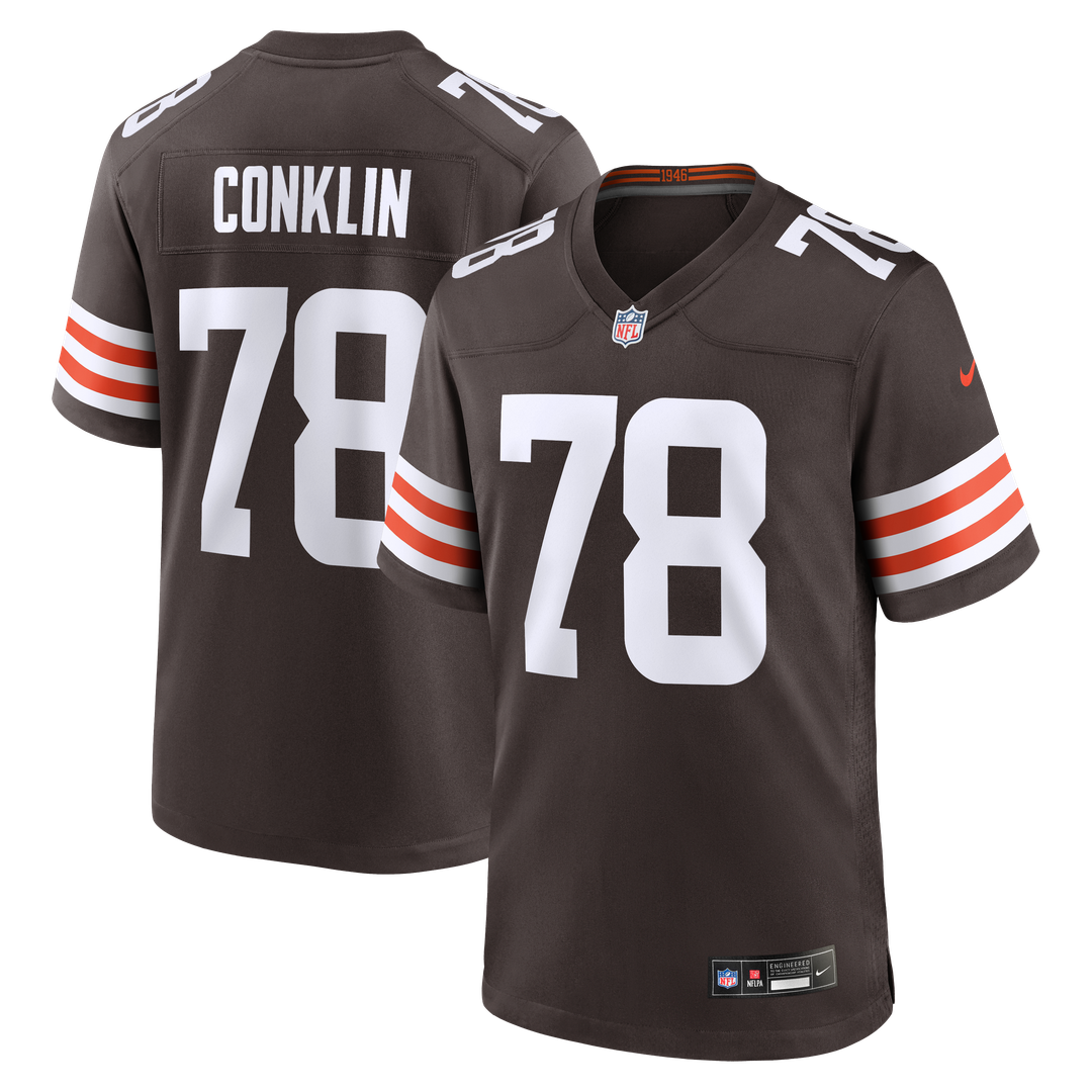 Jack Conklin Cleveland Browns Game Player Jersey - Brown