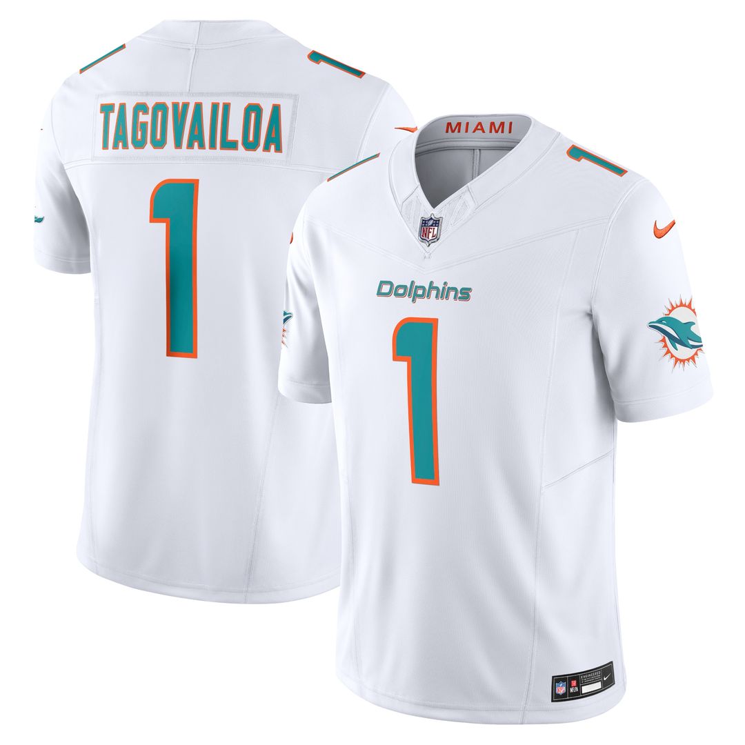 Tua Tagovailoa Miami Dolphins Vapor F.U.S.E. Limited Jersey - Aqua