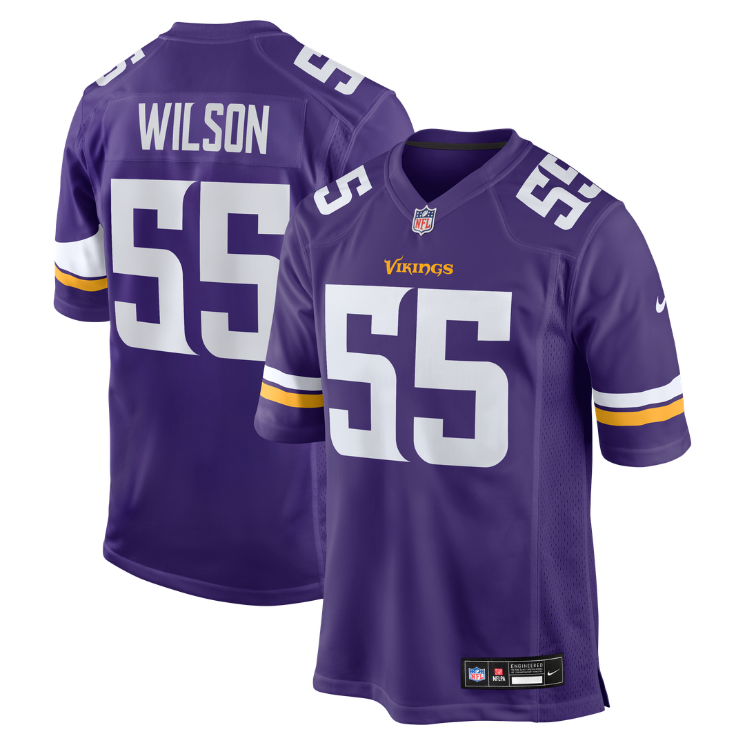 Eric Wilson Minnesota Vikings Team Game Jersey - Purple