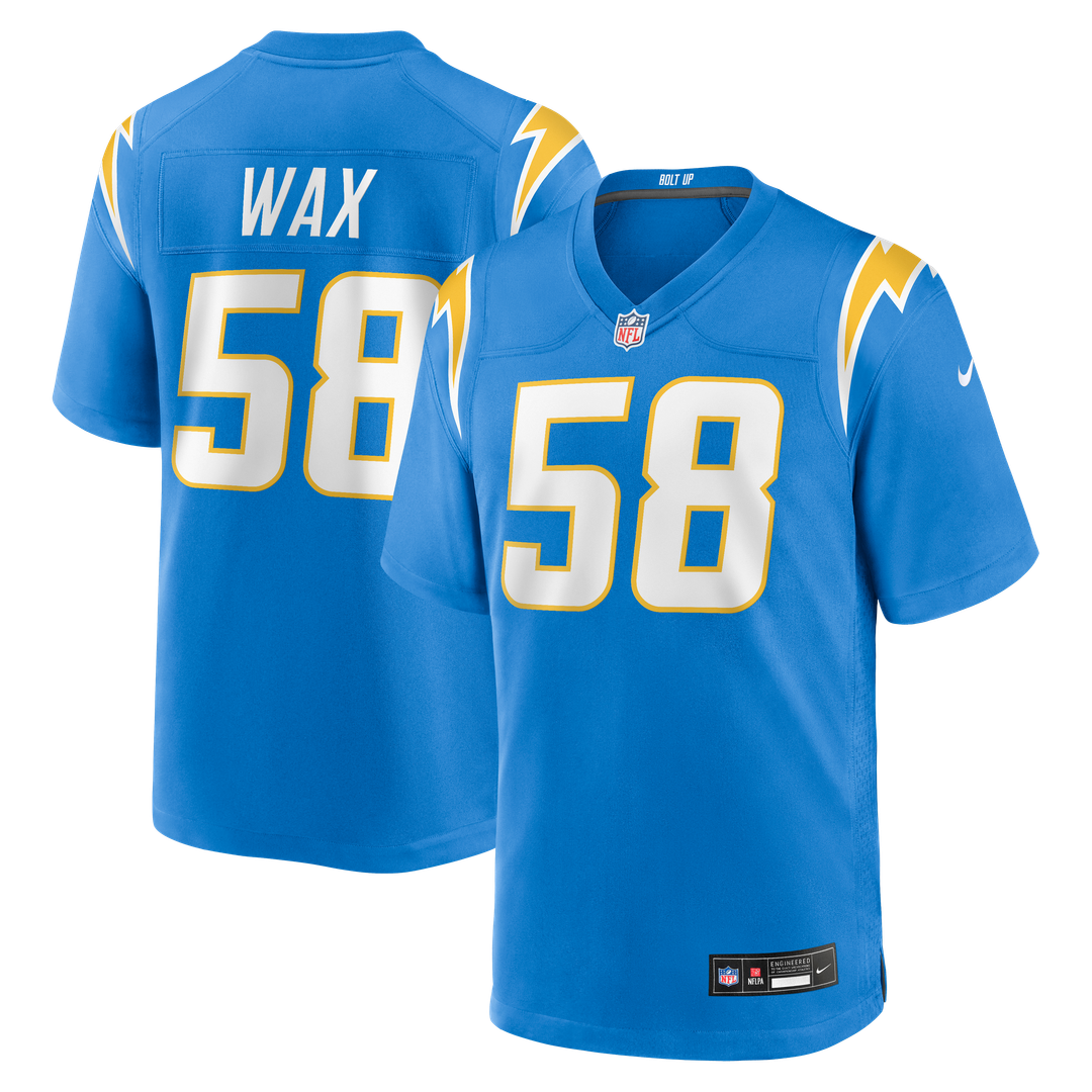 Marlowe Wax Los Angeles Chargers Team Game Jersey - Powder Blue