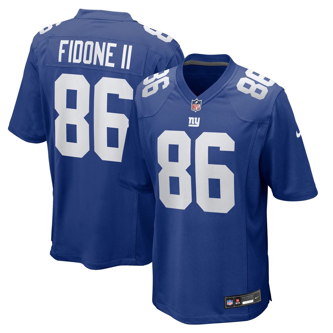 Thomas Fidone II New York Giants Team Game Jersey - Royal