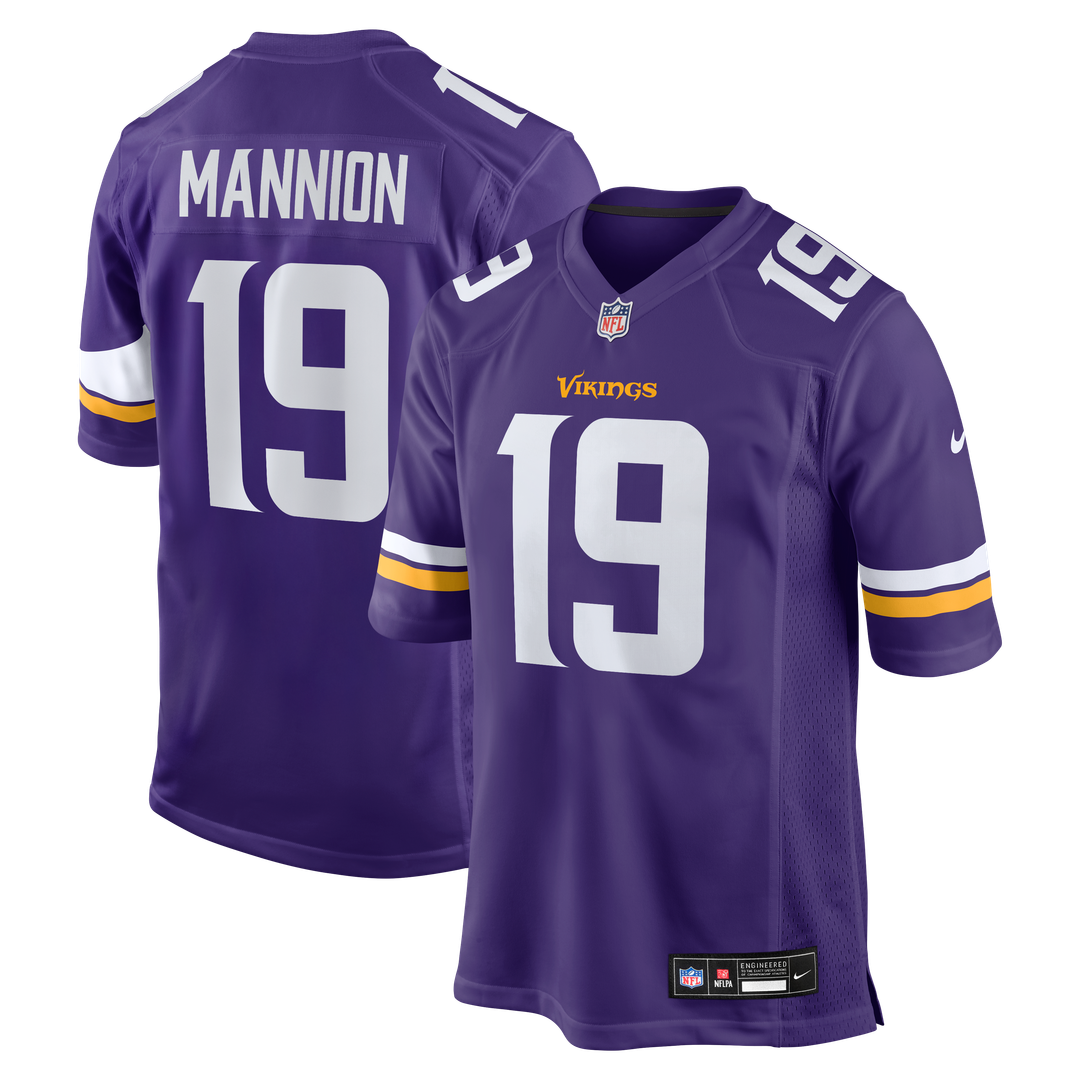 Sean Mannion Minnesota Vikings Game Jersey - Purple