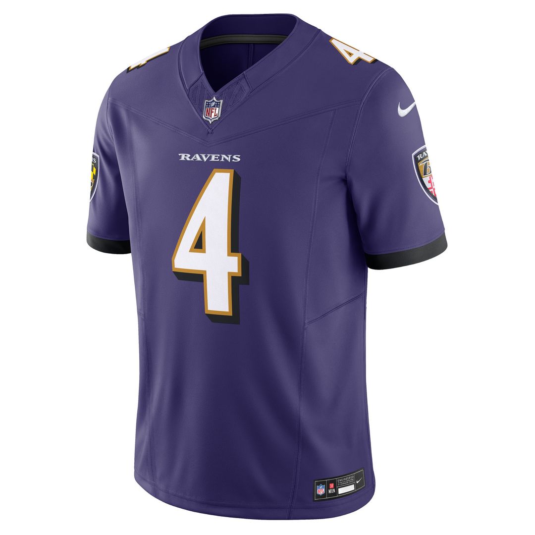 Zay Flowers Baltimore Ravens Alternate Vapor F.U.S.E. Limited Jersey - Black