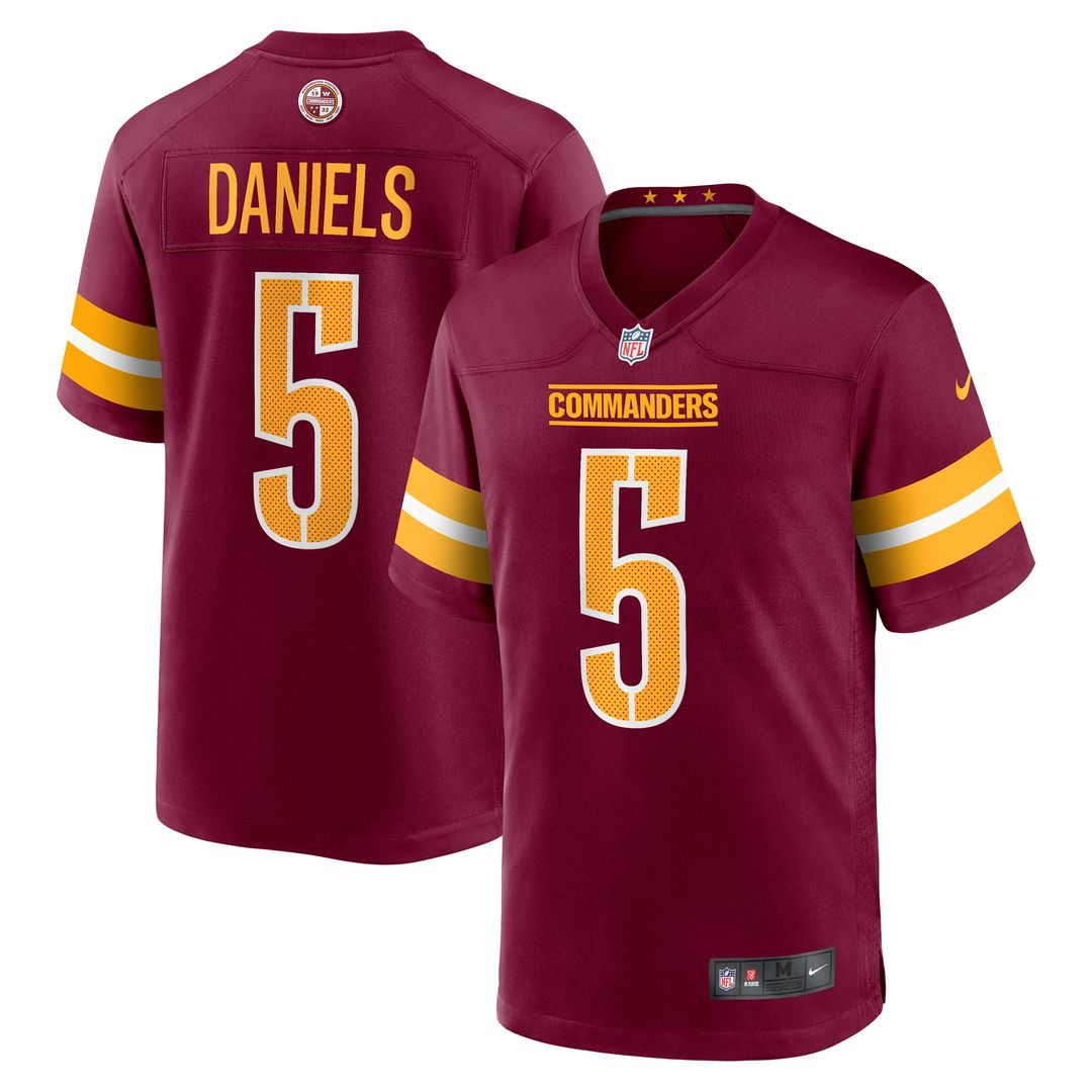 Jayden Daniels Washington Commanders Player Game Jersey - White