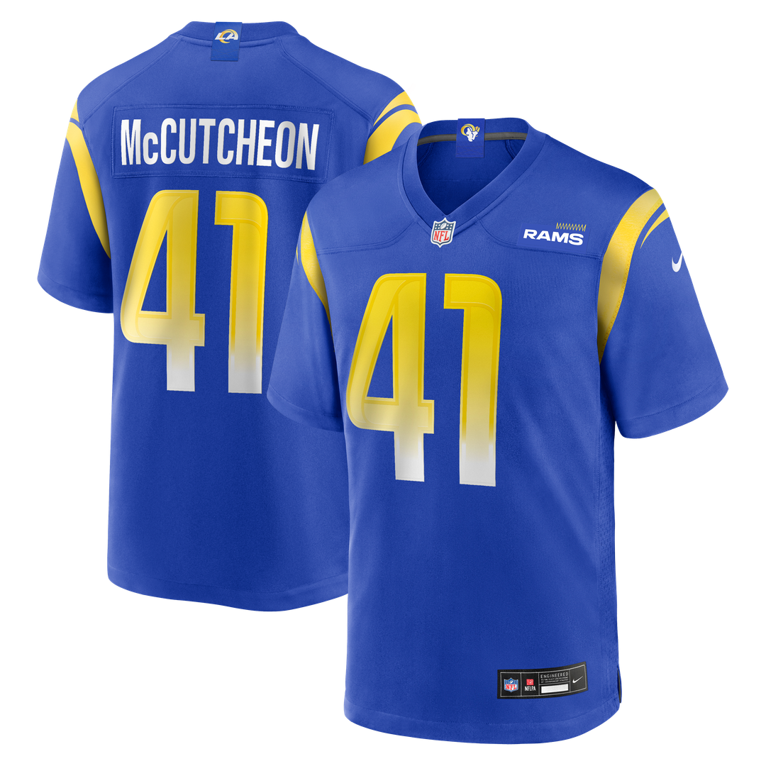 Cameron McCutcheon Los Angeles Rams Game Jersey - Royal