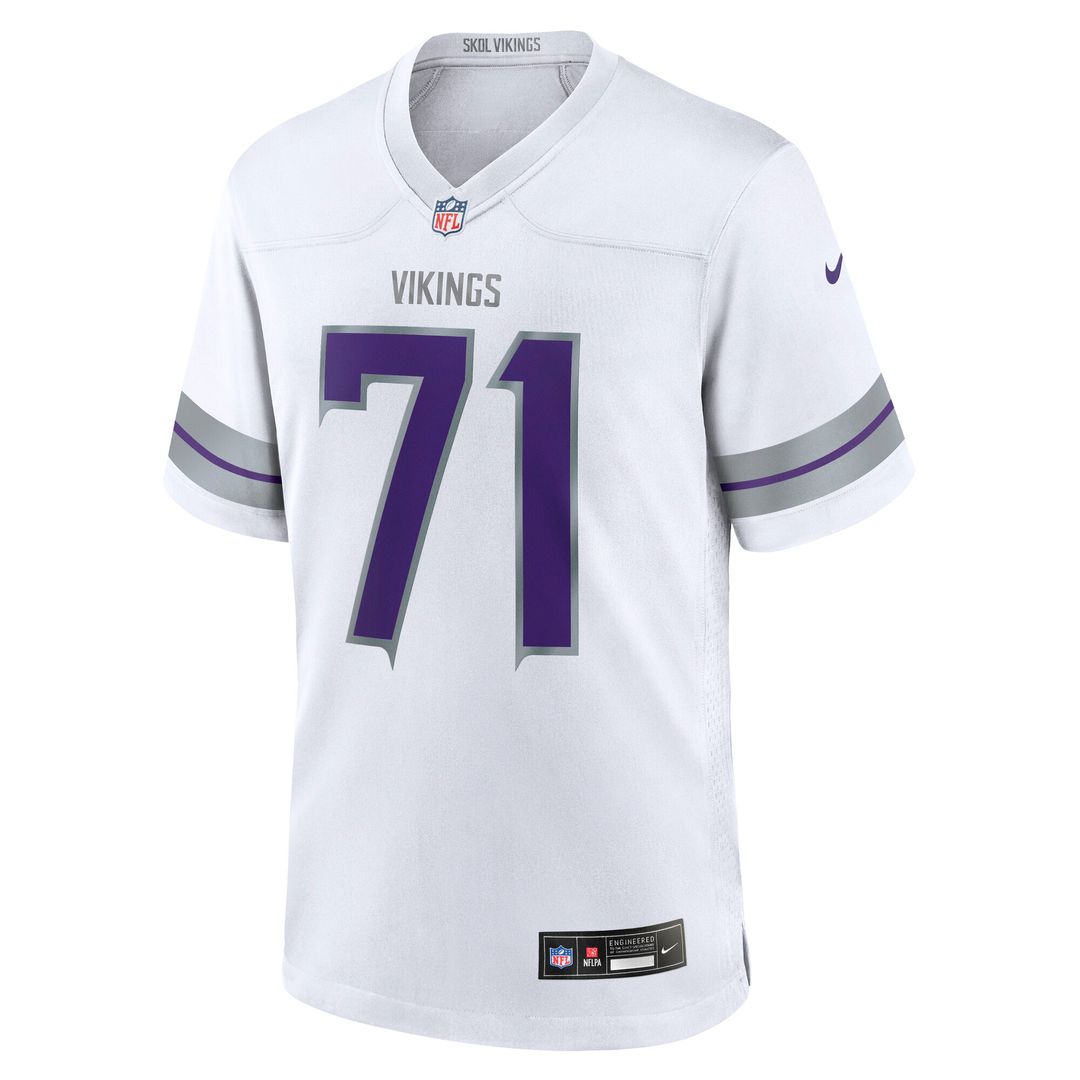 Christian Darrisaw Minnesota Vikings Alternate Game Jersey - White