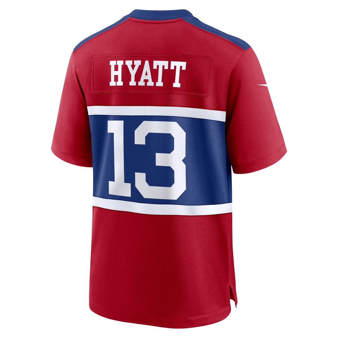 Jalin Hyatt New York Giants Alternate Player Game Jersey - Century Red