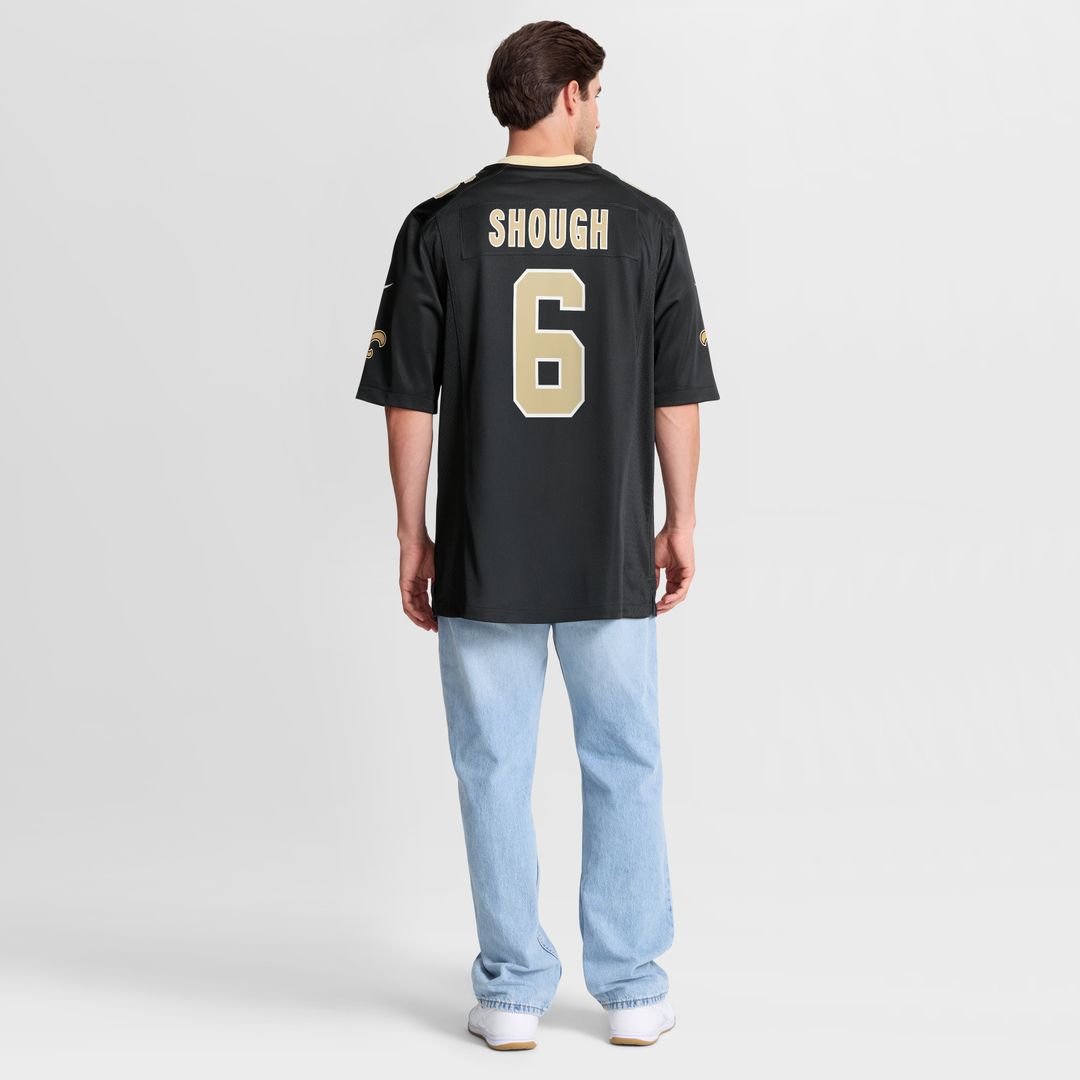 Tyler Shough New Orleans Saints Game Jersey - Black