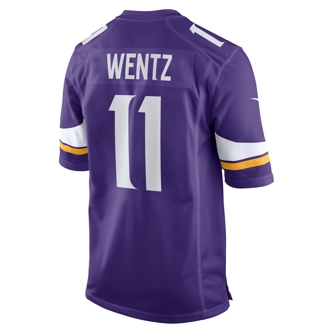 Carson Wentz Minnesota Vikings Team Game Jersey - Purple