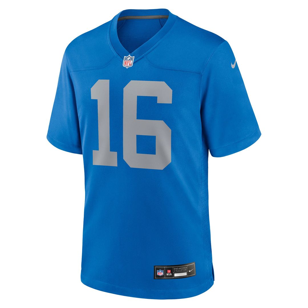 Jared Goff Detroit Lions Alternate Game Jersey - Blue