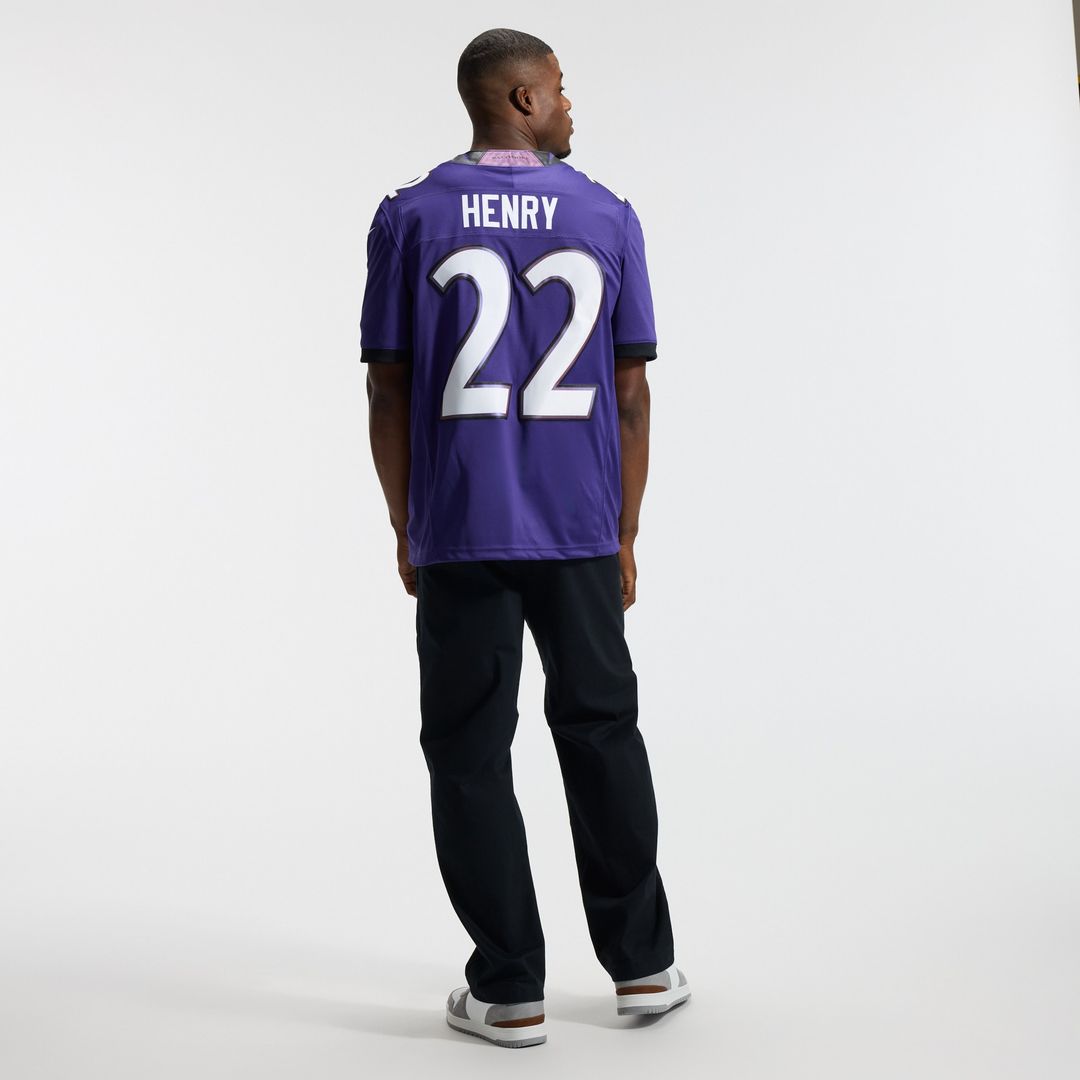 Derrick Henry Baltimore Ravens Vapor F.U.S.E. Stitched Limited Jersey - White