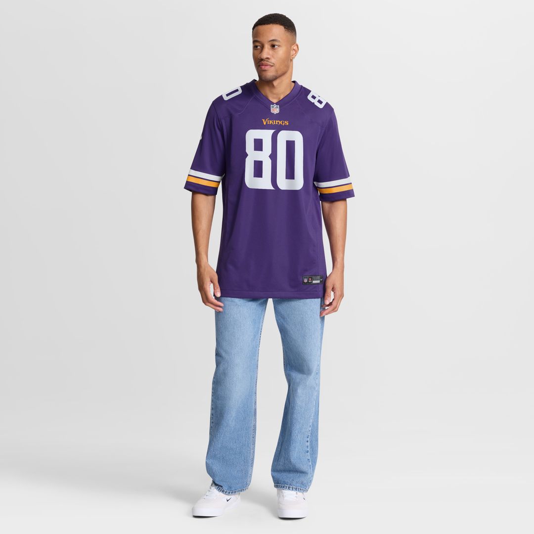 Cris Carter Minnesota Vikings Game Retired Player Jersey - Purple