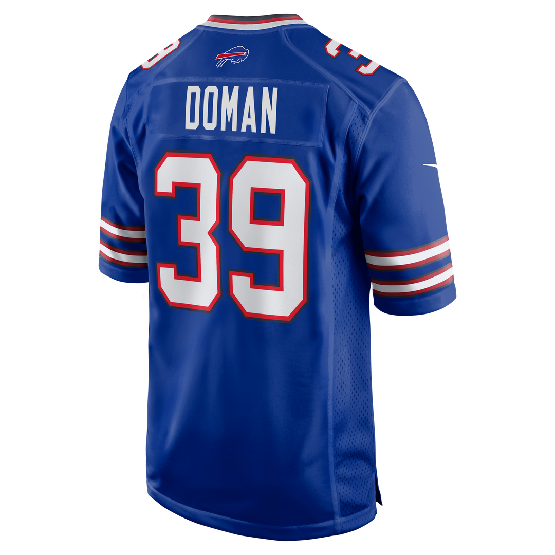 Tommy Doman Buffalo Bills Team Game Jersey - Royal