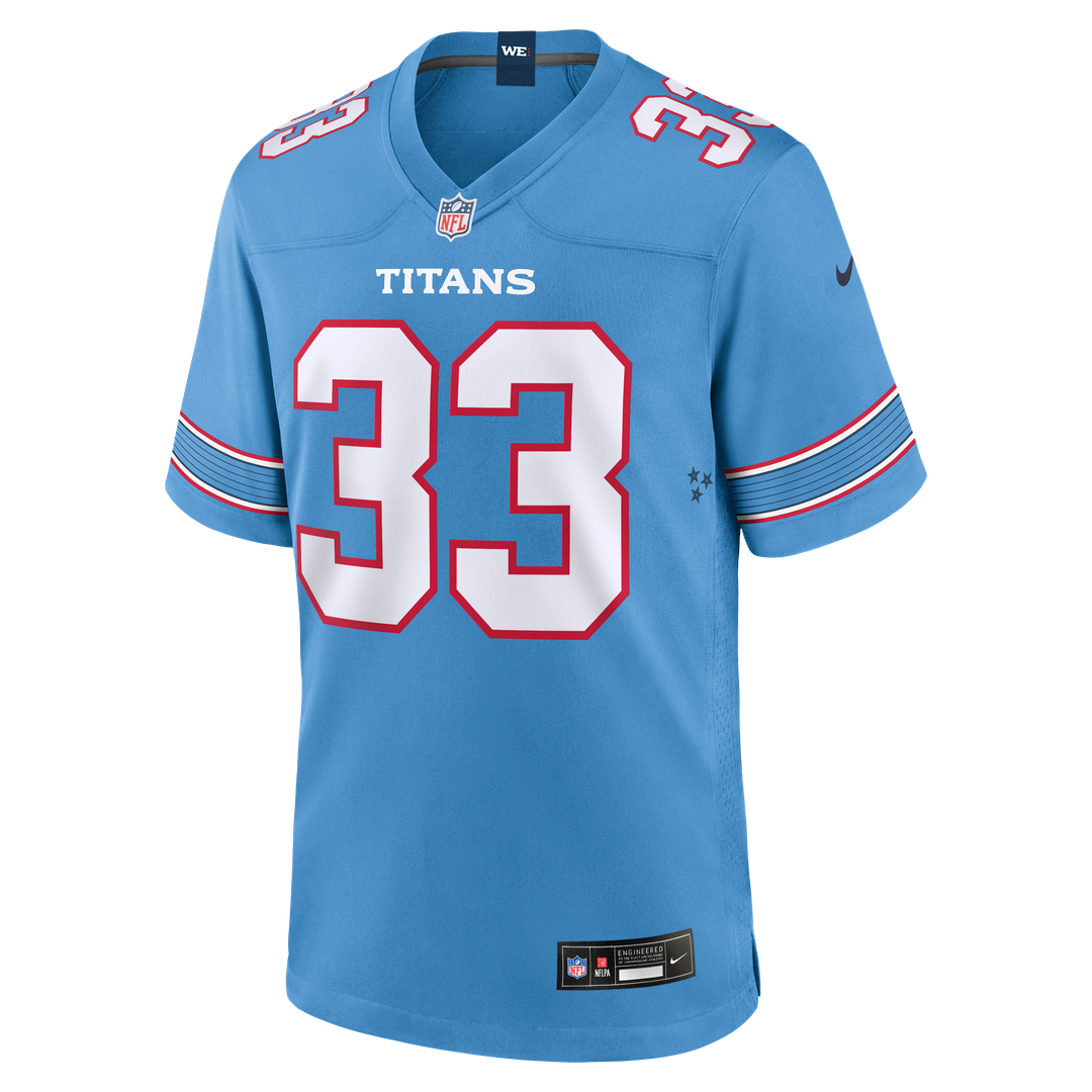 Cedric Gray Tennessee Titans Game Jersey - Light Blue
