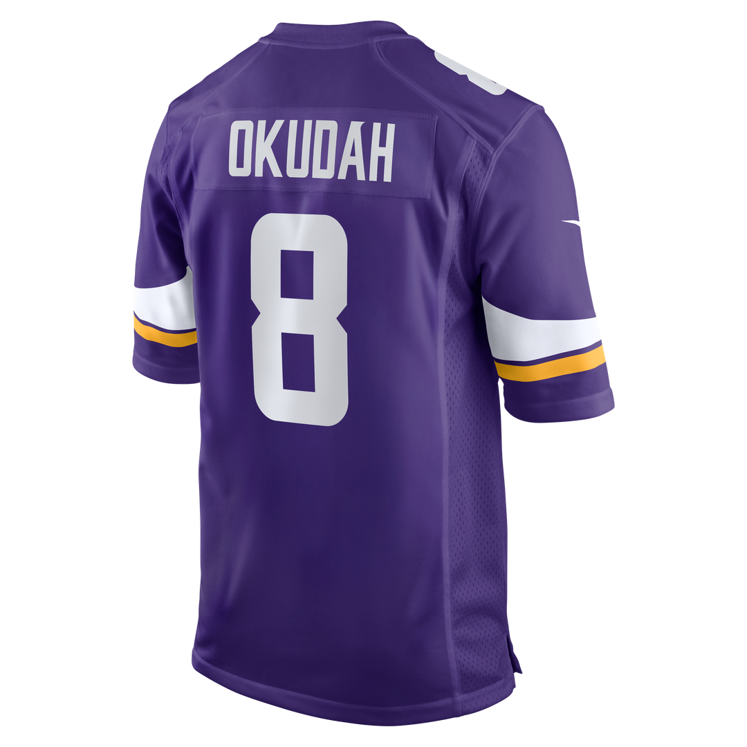 Jeff Okudah Minnesota Vikings Team Game Jersey - Purple
