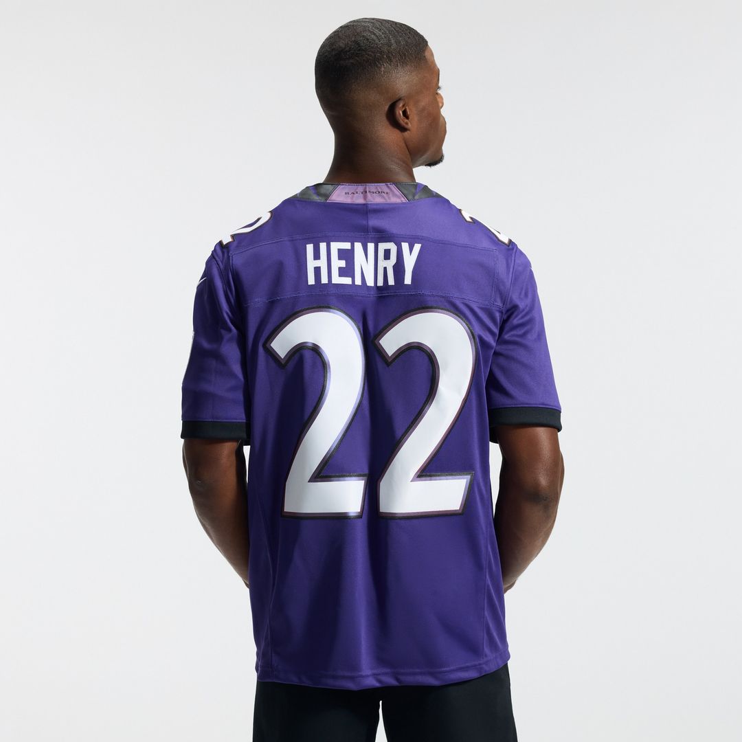 Derrick Henry Baltimore Ravens Vapor F.U.S.E. Stitched Limited Jersey - White