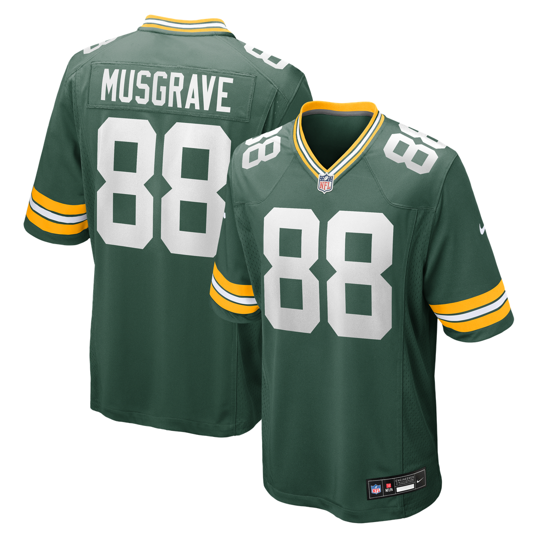 Luke Musgrave Green Bay Packers Game Jersey - Green