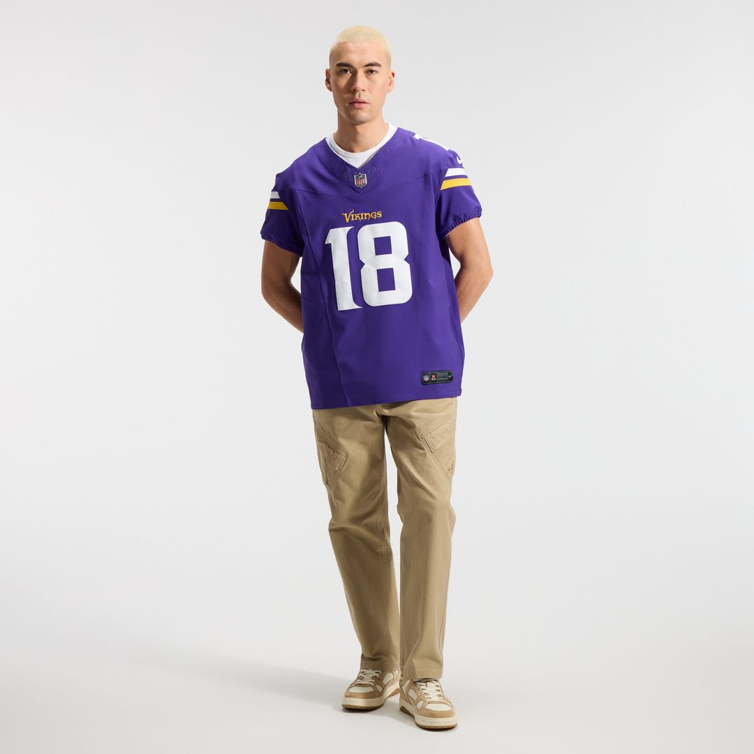 Justin Jefferson Minnesota Vikings Vapor F.U.S.E. Elite Jersey - Purple