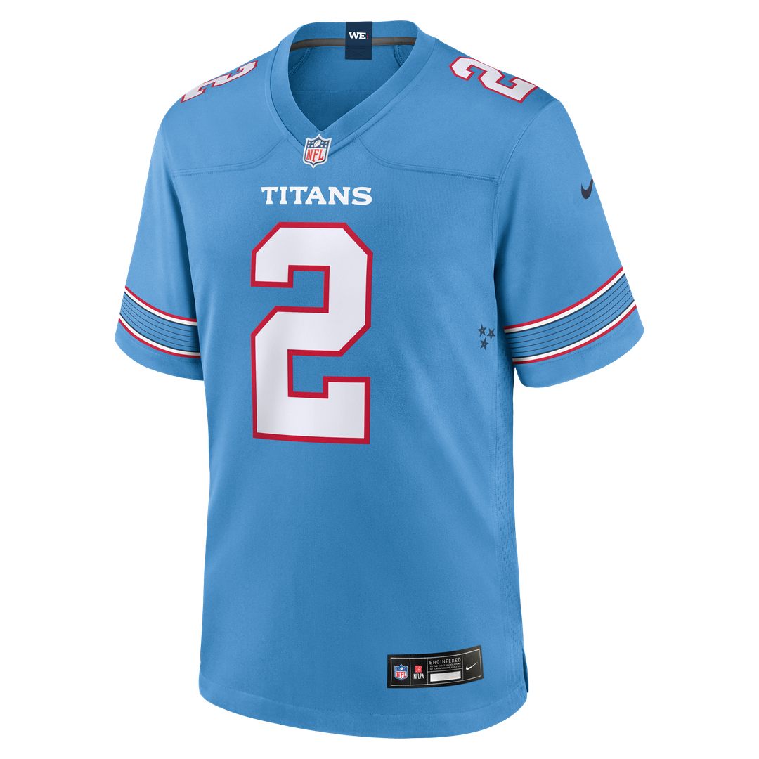 Tyjae Spears Tennessee Titans Game Jersey - Light Blue