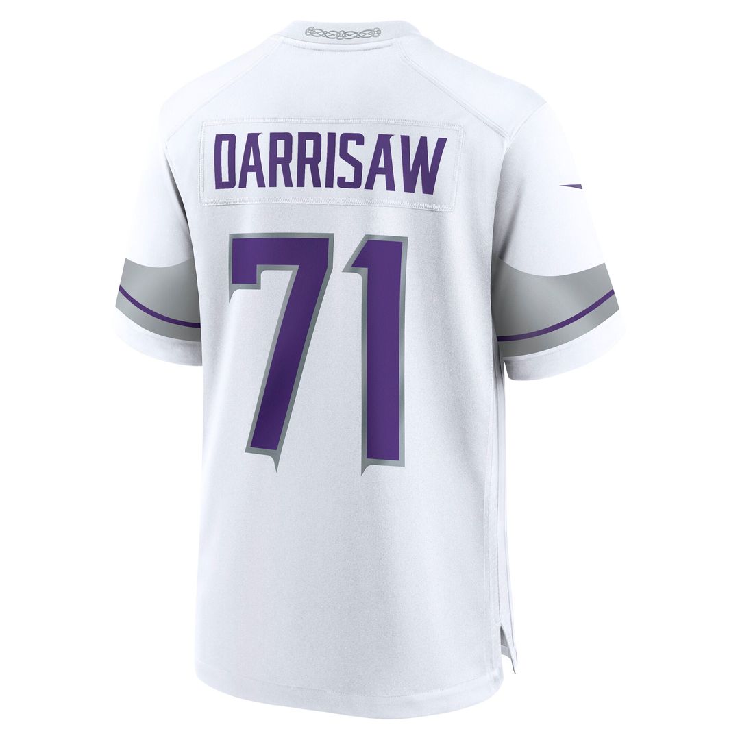 Christian Darrisaw Minnesota Vikings Alternate Game Jersey - White