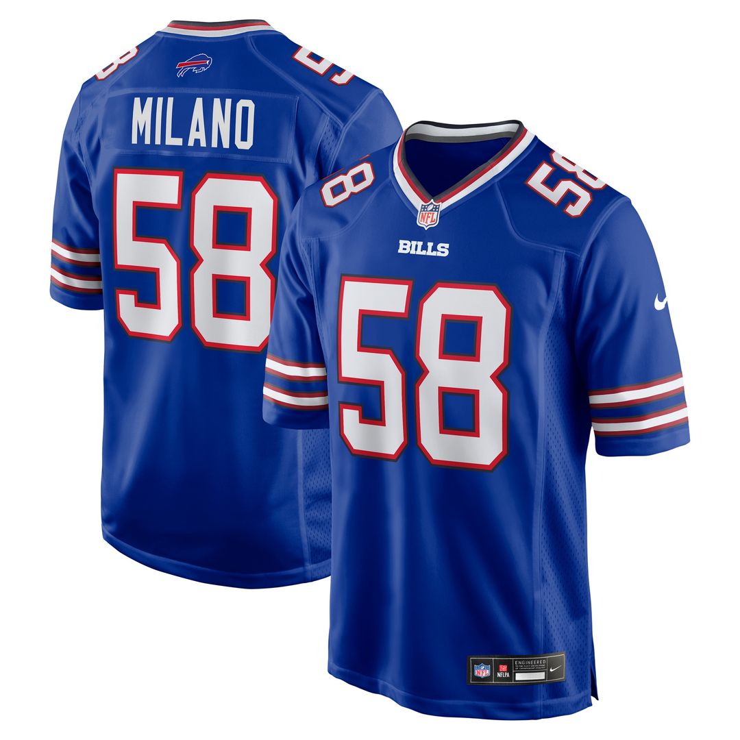 Matt Milano Buffalo Bills Alternate Game Jersey - Red