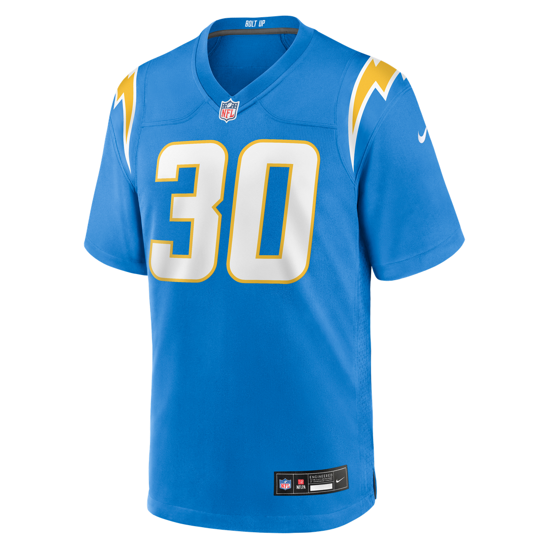 Alec Ingold Los Angeles Chargers Team Game Jersey - Powder Blue