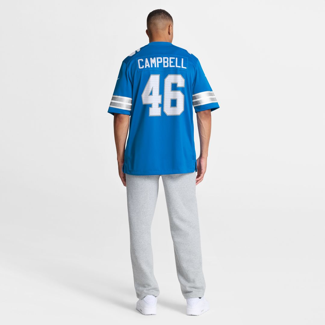 Jack Campbell Detroit Lions Game Jersey - Blue